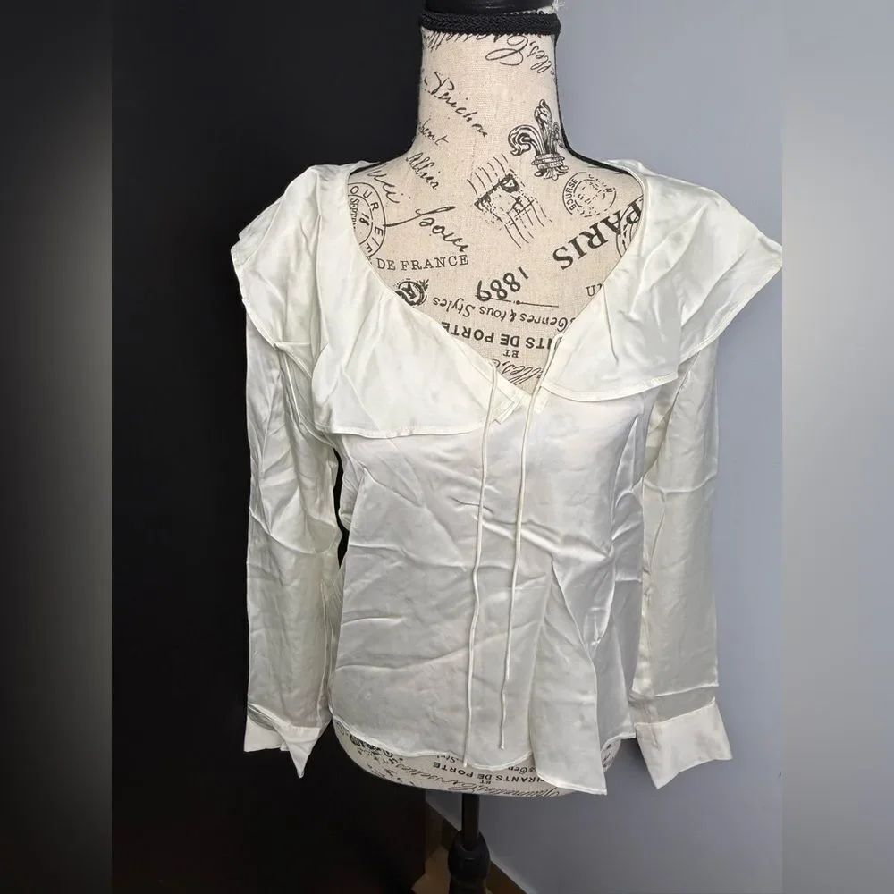 J.Crew Goldie top in satin NWT Size XS